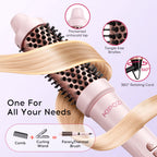 Velora Blowout Brush – 1.5" Heated Thermal Round Brush