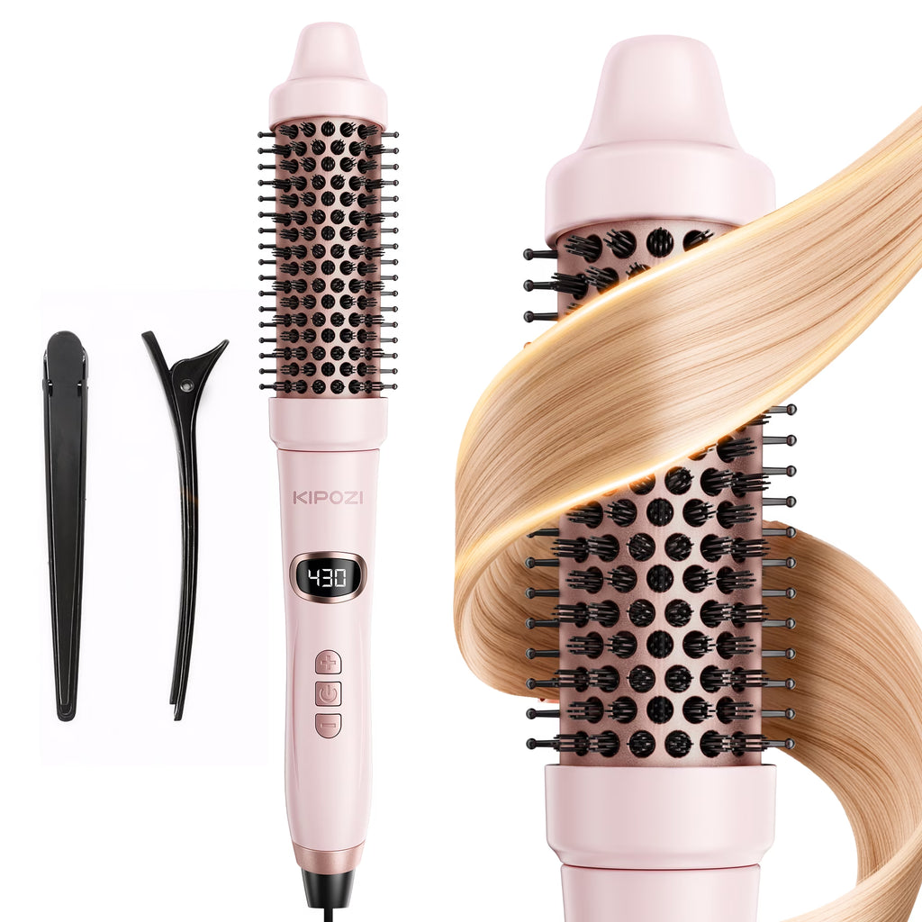 Velora Blowout Brush – 1.5" Heated Thermal Round Brush