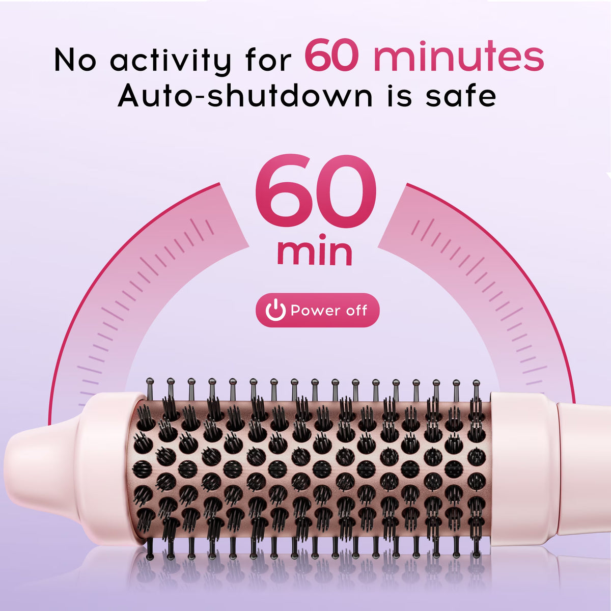Velora Blowout Brush – 1.5" Heated Thermal Round Brush